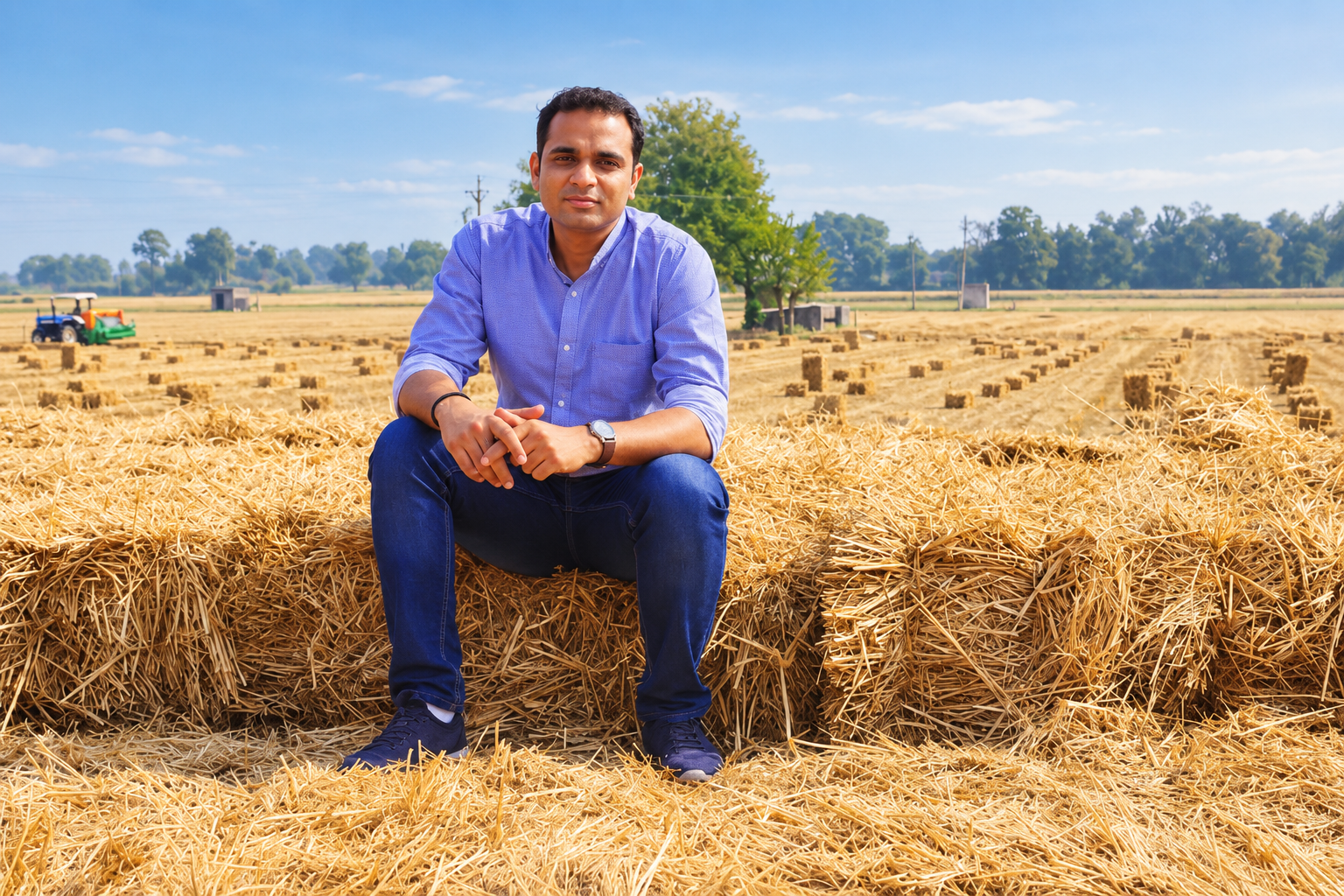 amhaara founder at the field trial